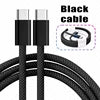 USB-C to USB-C Cable — 100W Fast Charge, 480Mbps, Nylon Braided