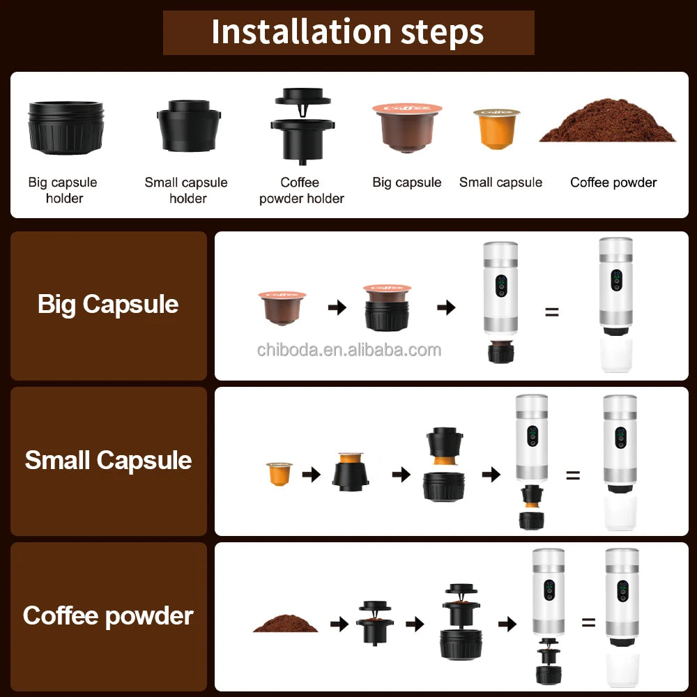 3-in-1 Portable Espresso Machine