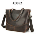 Large Leather Laptop Tote Bag for Women Men Vintage Travel Tote Bag for 14.2'' Laptop Handbag Women Large Capacity Shoulder Bag