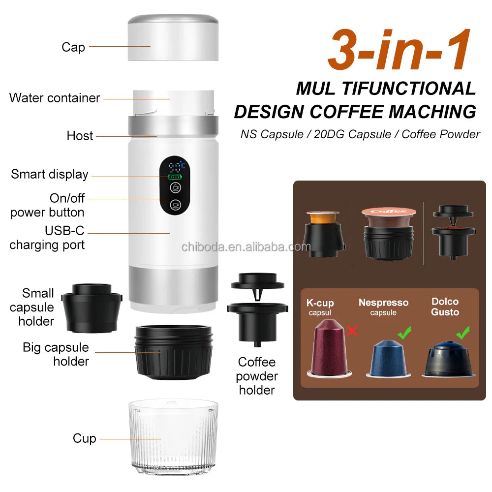3-in-1 Portable Espresso Machine