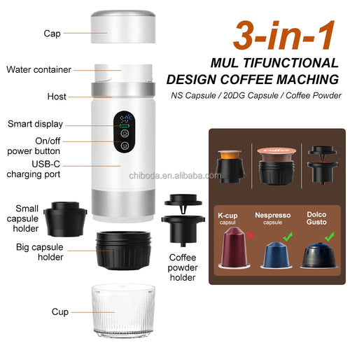 3-in-1 Portable Espresso Machine