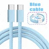 USB-C to USB-C Cable — 100W Fast Charge, 480Mbps, Nylon Braided