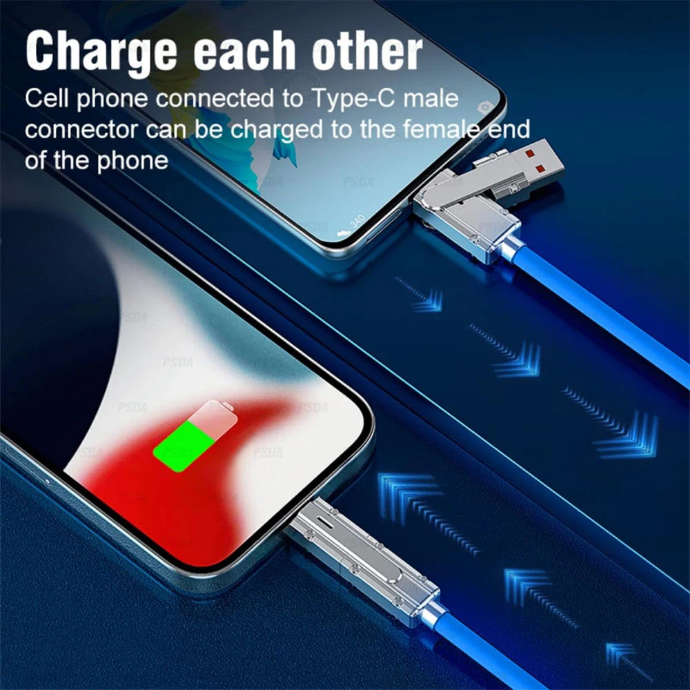 USB-C to USB-C Cable — 100W Fast Charge, 480Mbps, Nylon Braided