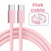 USB-C to USB-C Cable — 100W Fast Charge, 480Mbps, Nylon Braided
