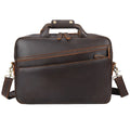 Genuine Leather Laptop Briefcase — 15.6", Crazy Horse, Men