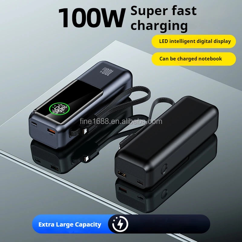 26800mAh Laptop Power Bank — 100W Fast Charge