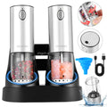 Electric Salt & Pepper Grinder Set — LED, Adjustable Coarseness, USB-C Charging