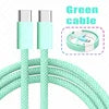 USB-C to USB-C Cable — 100W Fast Charge, 480Mbps, Nylon Braided