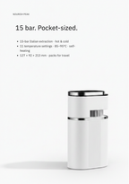 Portable Espresso Machine — Self-Heating Hot & Cold, LCD Temperature Control