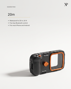 Underwater Phone Case, 20 m Waterproof Housing with Five-Button Control