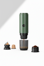 19-Bar Cordless Espresso Maker — Self-Heating, Capsule & Ground, 7800mAh