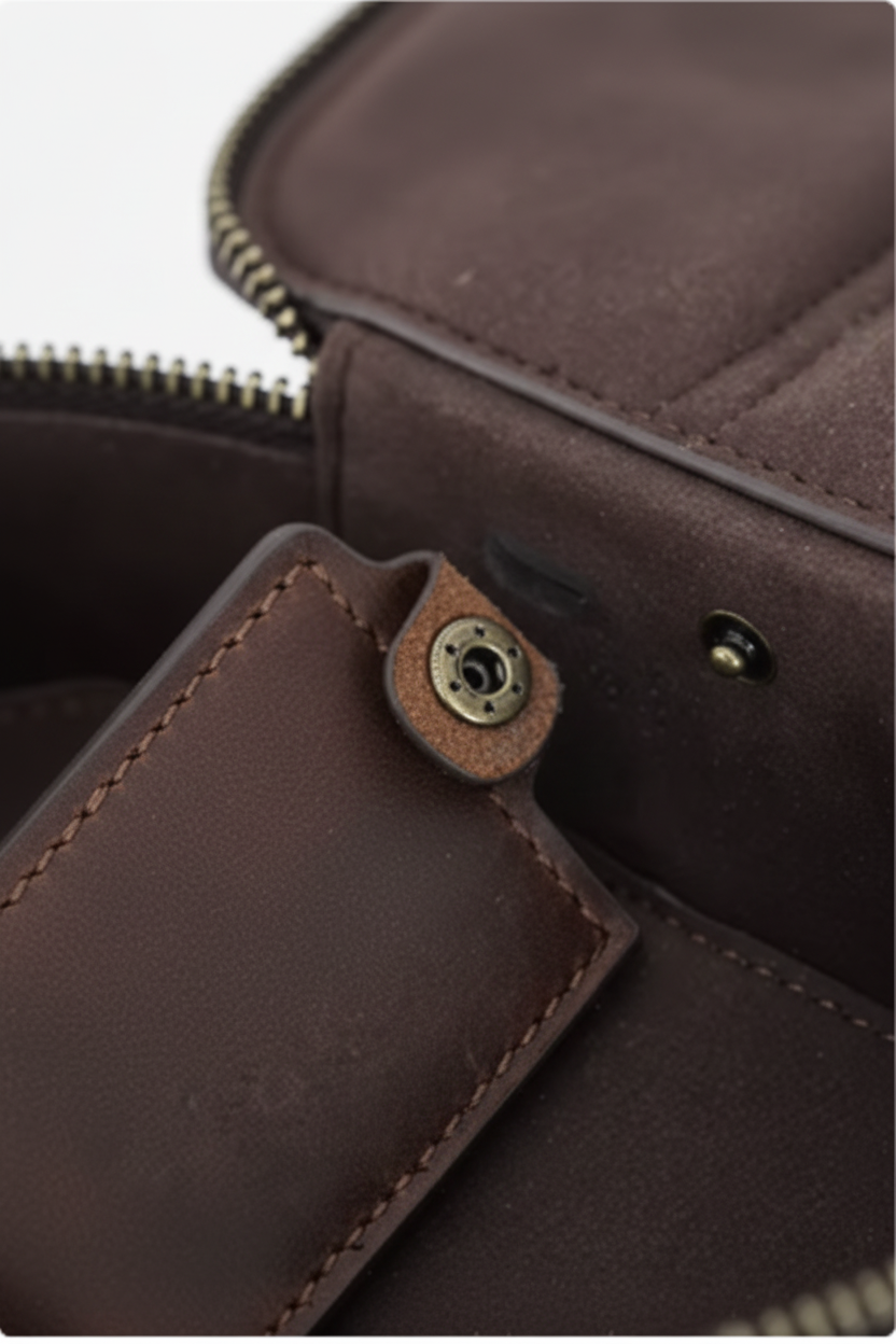Full Grain Leather Headphone Case — Sony WH-1000XM4/XM5 & AirPods Max