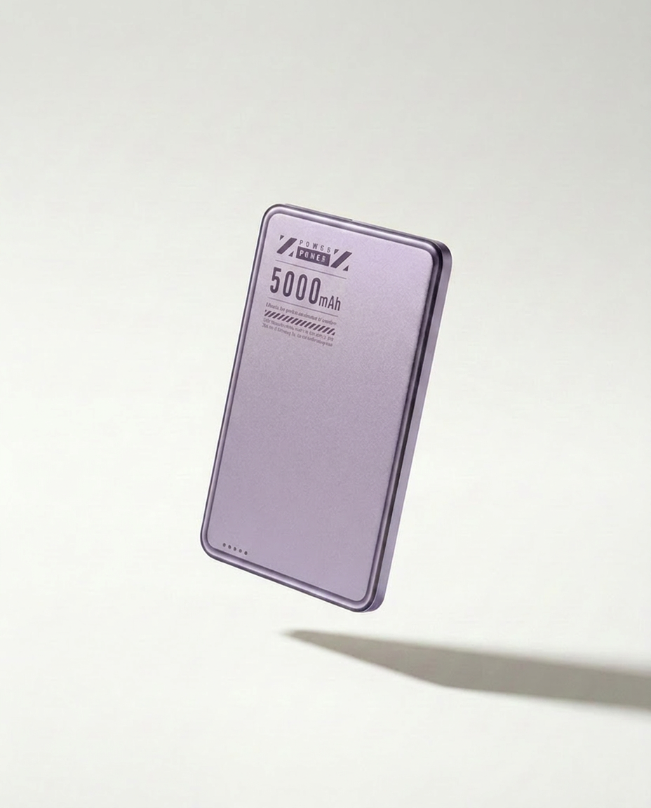 5000mAh Wireless Magnetic Power Bank — 20W Fast Charge, Ultra-Slim