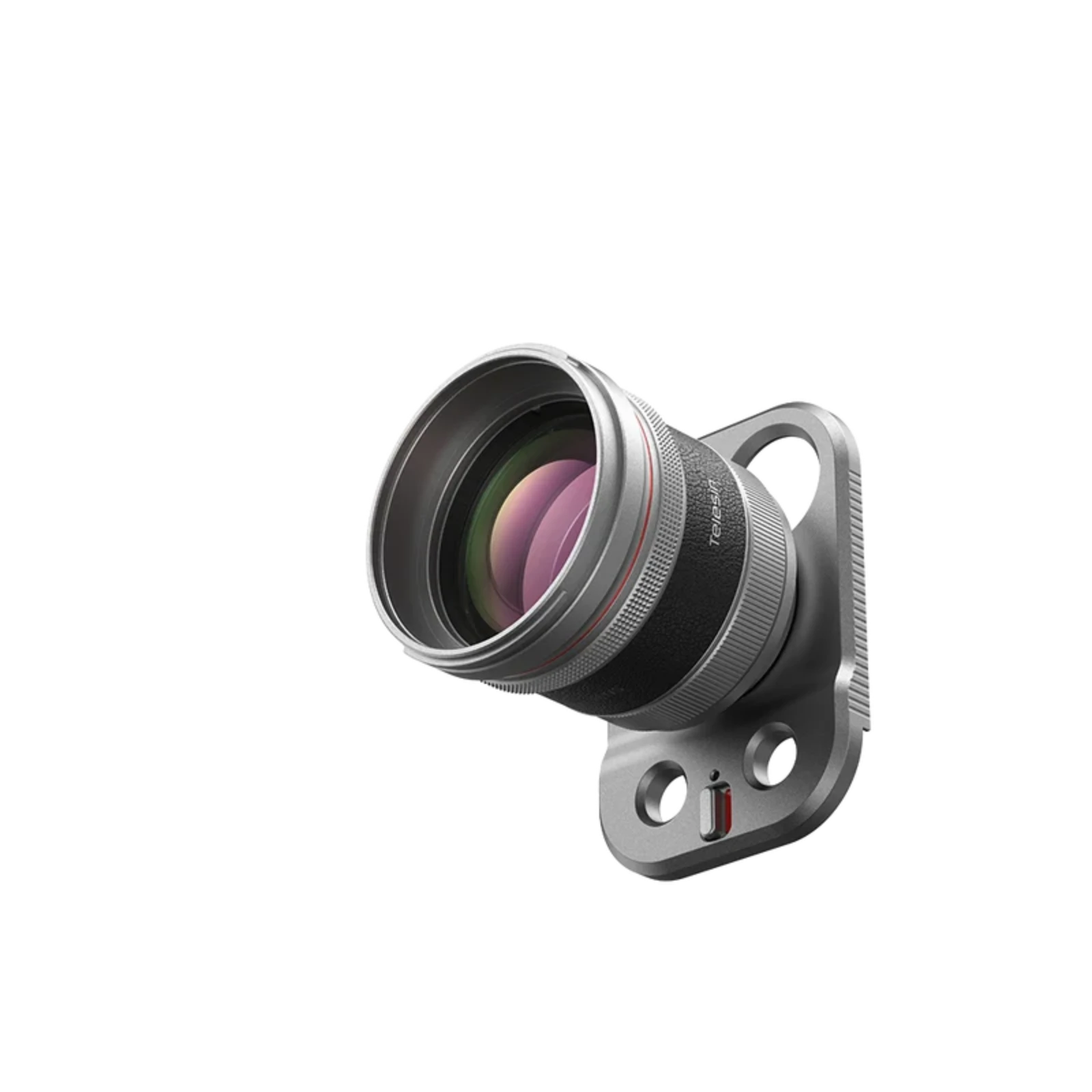 The lens adapter fitted with an iridescent filter