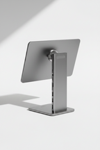 Magnetic Aluminum iPad Stand — 360° Adjustable, Optional USB-C Hub